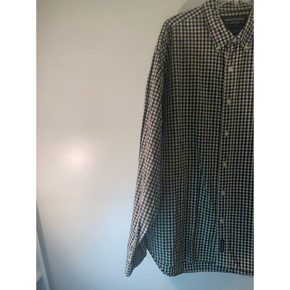 ABERCROMBIE & FITCH Men’s Checked Long Sleeve Button Down Casual Shirt / Size: L - Picture 5 of 6